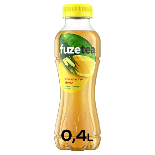 Fuze Tea Schwarzer Tee Zitrone- & Zitronengras 0,4l