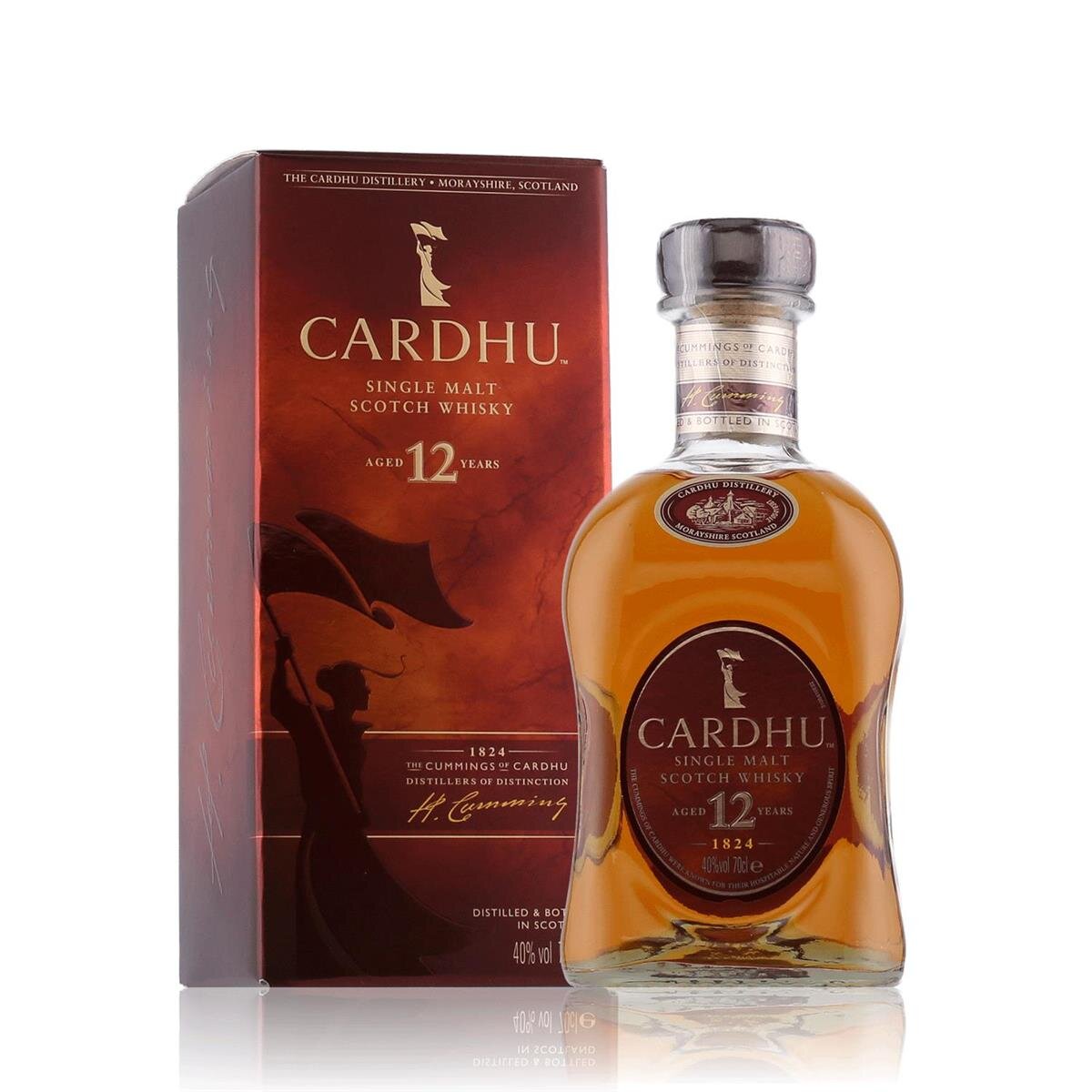 Vol. 40% in Geschenkbox Whisky Cardhu 12 Years 0,7l