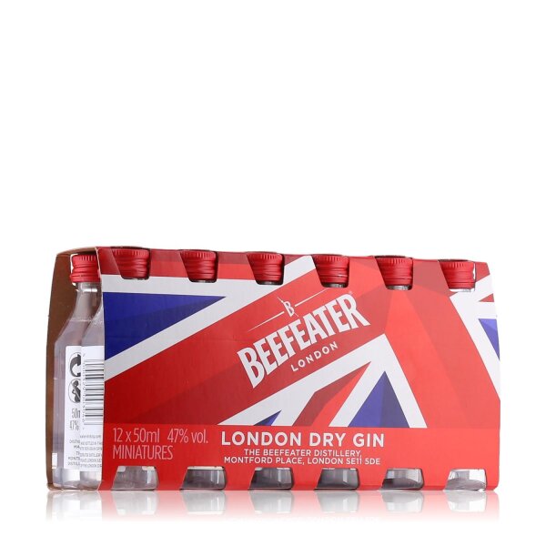 【Sonderangebot】 Beefeater London Dry Miniaturen 47% Vol. 12x0,05l, Gin 22,99 €