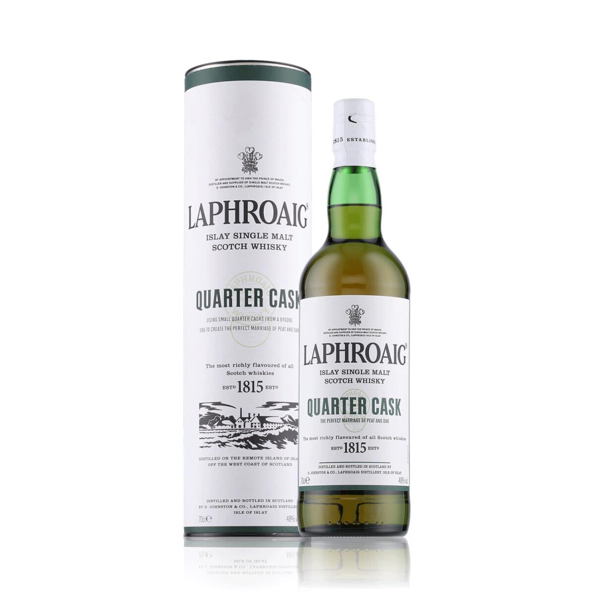 38,69 in Whisky 0,7l Vol. 48% Cask Quarter € Laphroaig Geschenkbox,