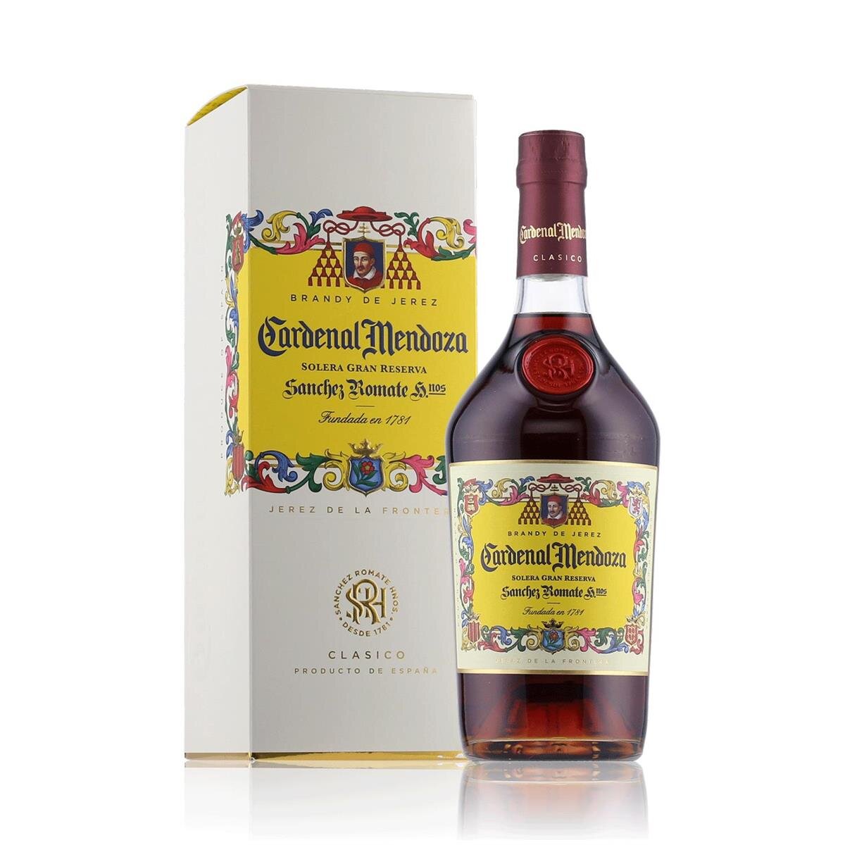 Cardenal Mendoza Solera Gran Reserva Brandy 40% Vol. 0,7l in Geschenk