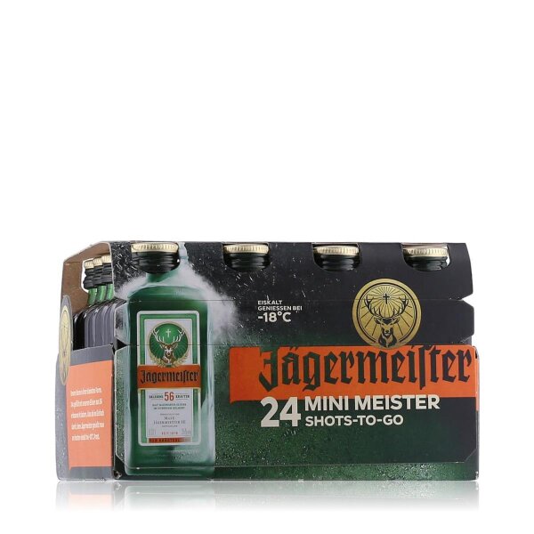 Jägermeister Kräuterlikör Miniaturen 35% Vol. 24x0,02l