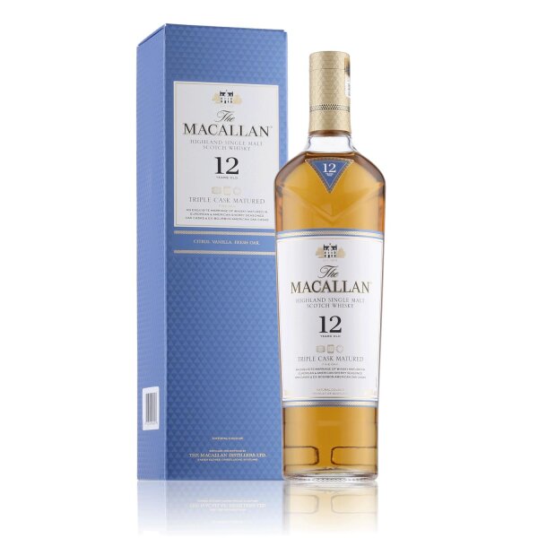 The Macallan 12 Years Triple Cask Whisky 0,7l in Geschenkbox