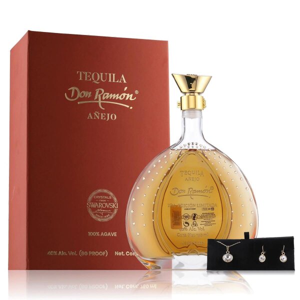 Don Ramon Tequila Anejo Limited Edition 0,75l in Geschenkbox mit SWAROVSKI-Accessoires